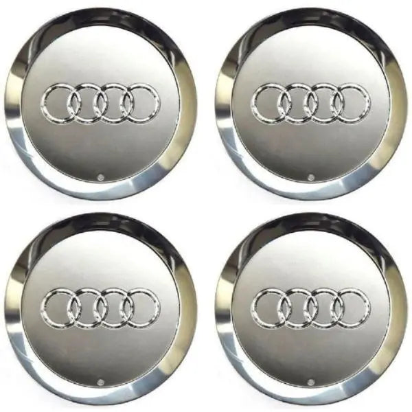 Audi Alloy Wheel Centre Caps Silver 4E0601165A 146mm WheelCapo