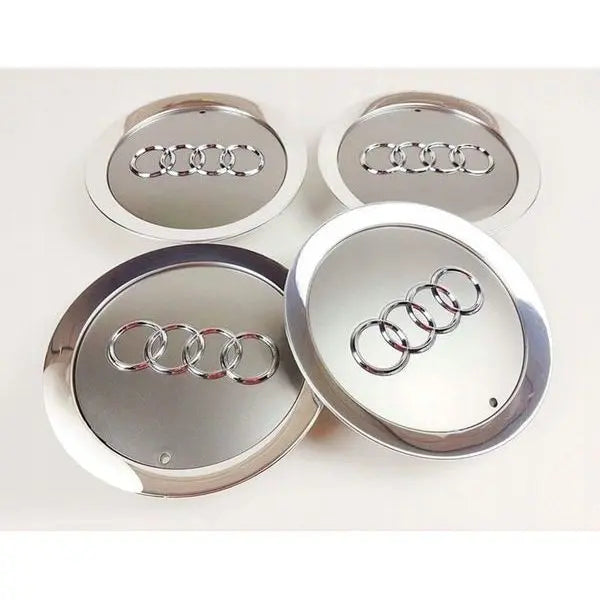 Audi Alloy Wheel Centre Caps Silver 4E0601165A 146mm WheelCapo