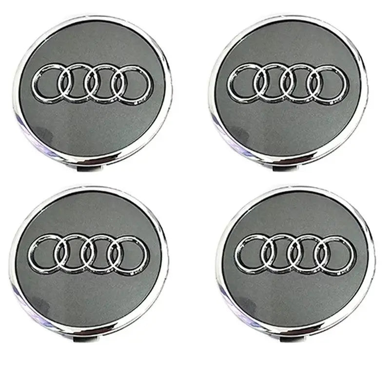 Audi Alloy Wheel Centre Caps Grey 4B0601170A 69mm WheelCapo