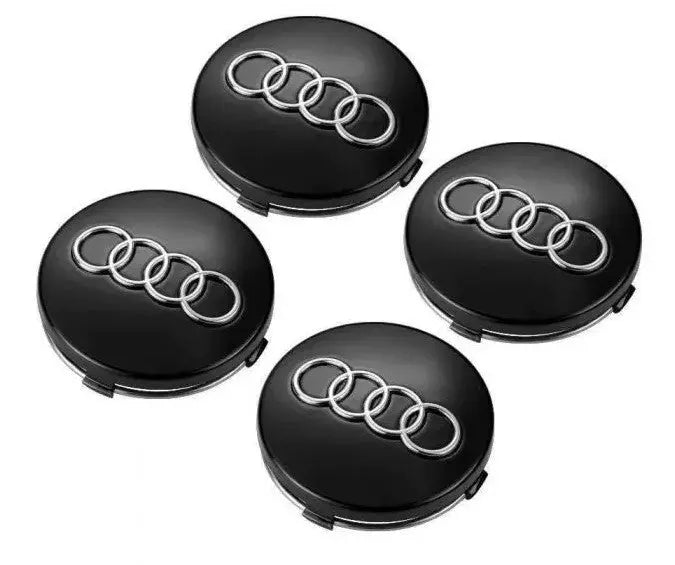Audi Alloy Wheel Centre Caps Black 4B0601170 60mm WheelCapo
