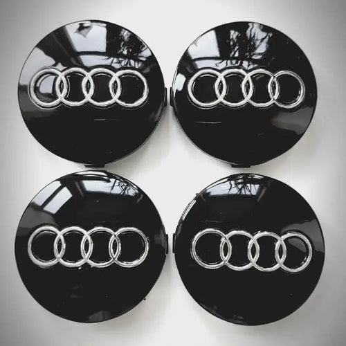 Audi Alloy Wheel Centre Caps Black 4B0601170 60mm WheelCapo