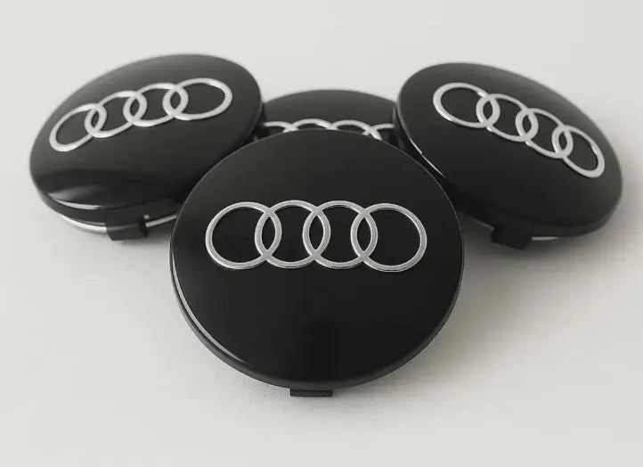 Audi Alloy Wheel Centre Caps Black 4B0601170 60mm WheelCapo