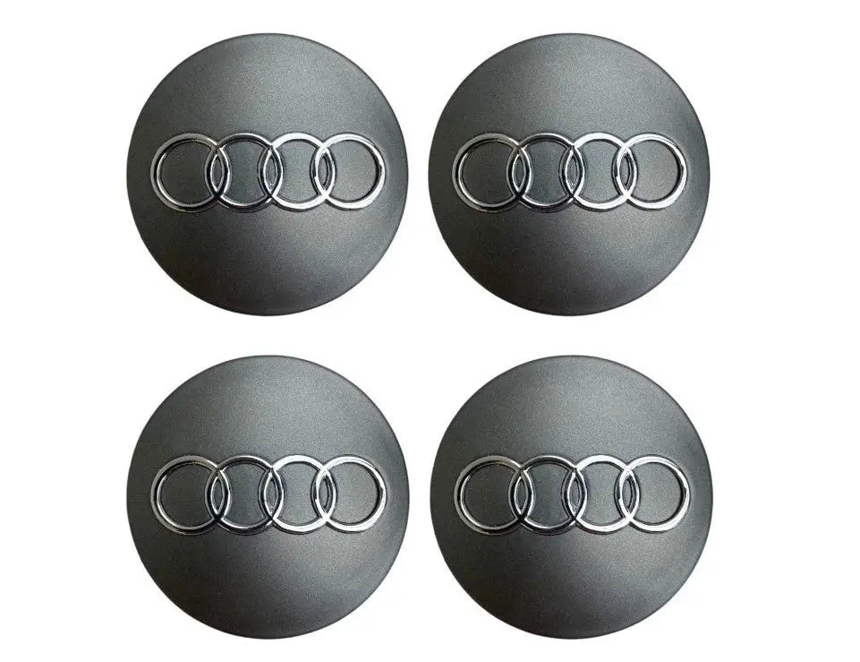 Audi Alloy Wheel Centre Caps Grey 4B0601170 60mm WheelCapo