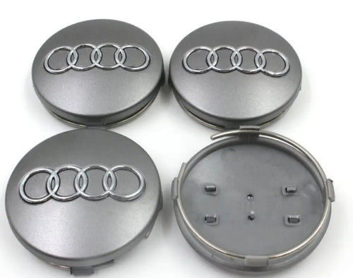 Audi Alloy Wheel Centre Caps Grey 4B0601170 60mm WheelCapo