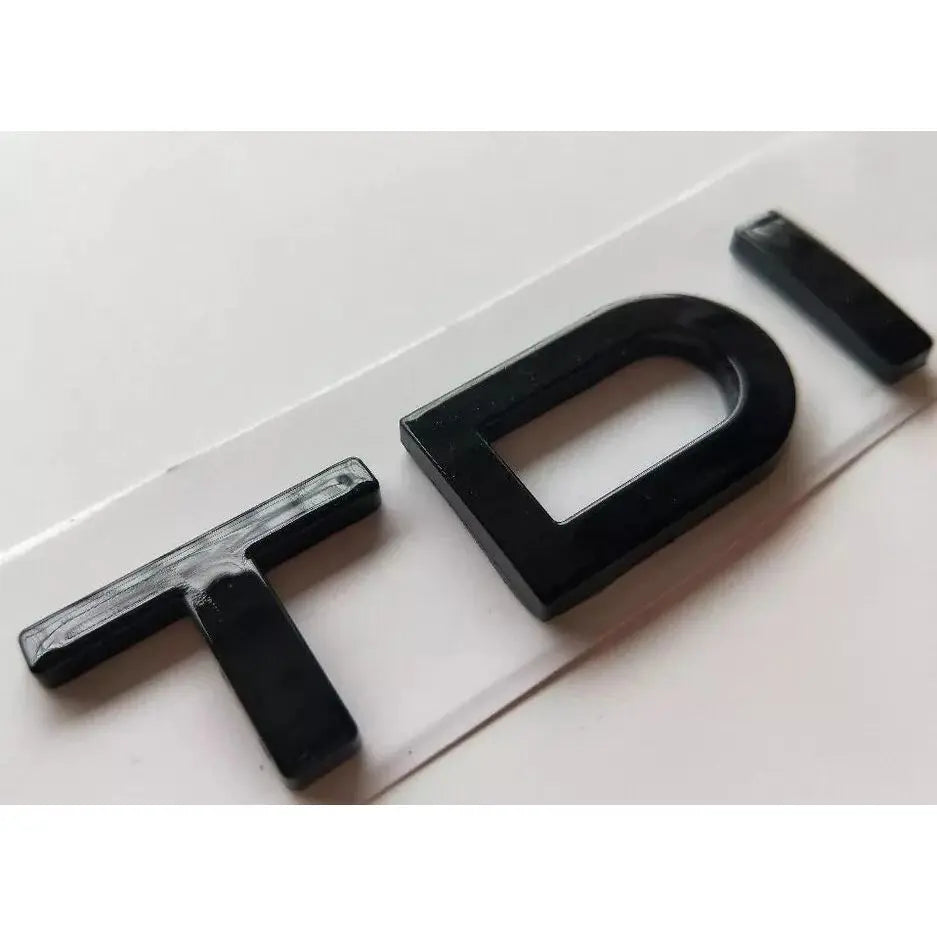 Audi TDI Badge in Black WheelCapo