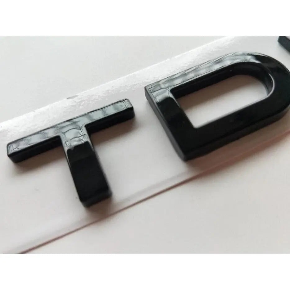 Audi TDI Badge in Black WheelCapo