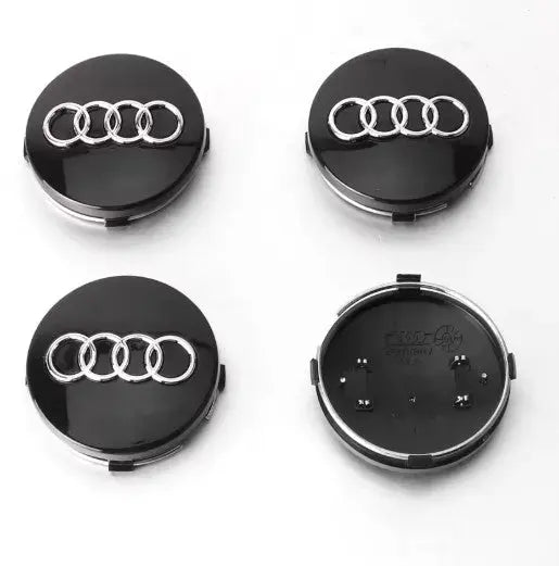 Audi Alloy Wheel Centre Caps Black 4B0601170 60mm WheelCapo