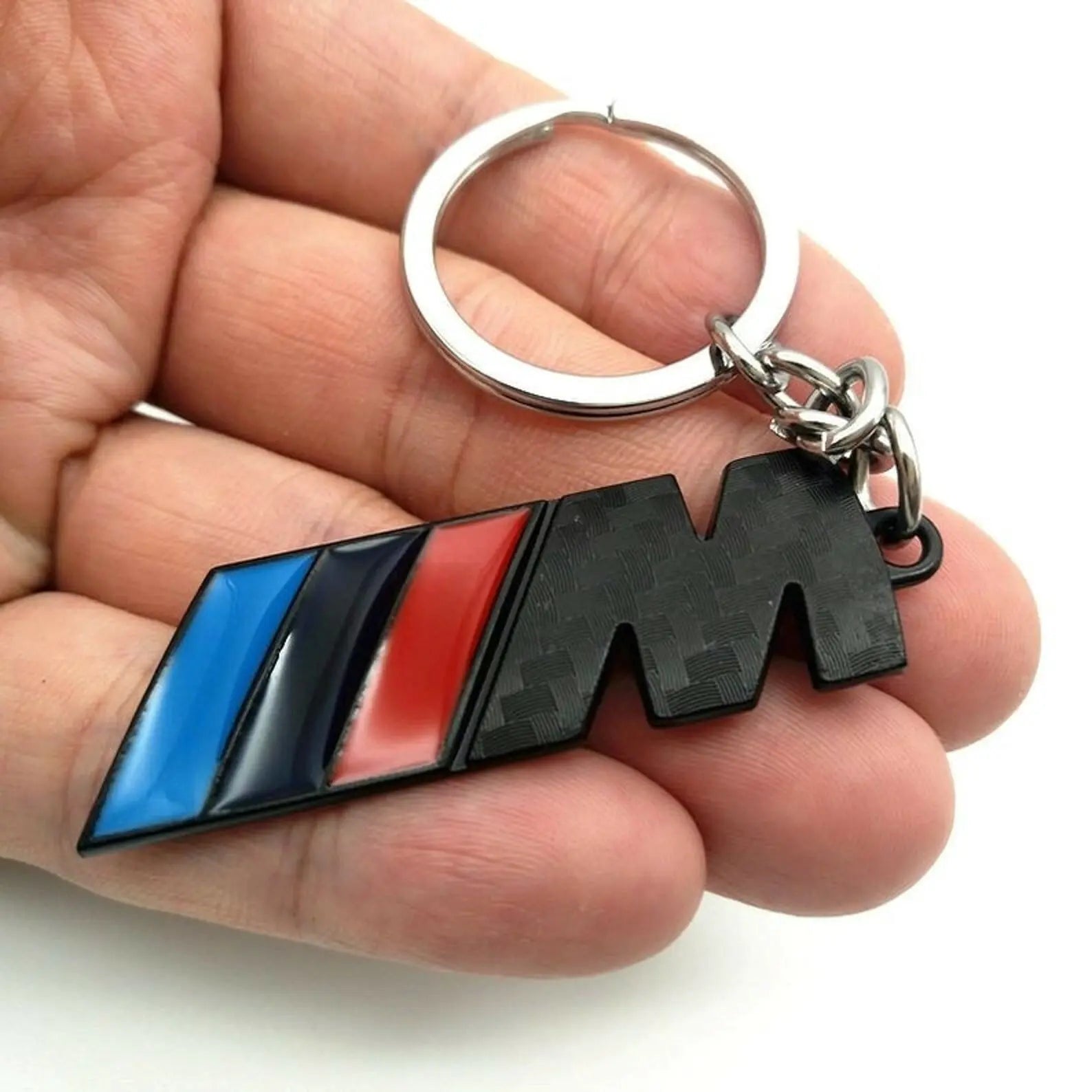 BMW M Carbon Keyring Black WheelCapo