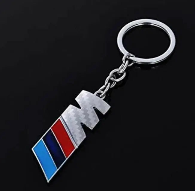BMW M Carbon Keyring Silver WheelCapo