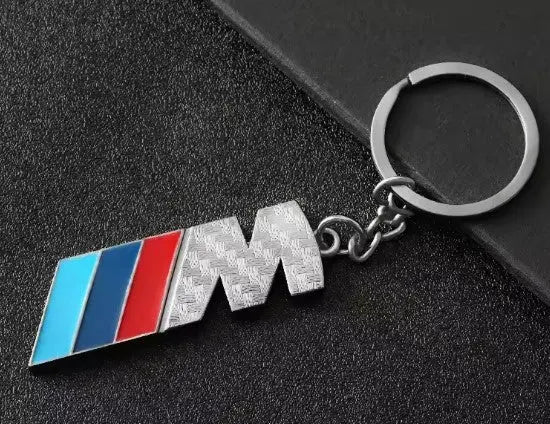 BMW M Carbon Keyring Silver WheelCapo