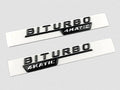 Mercedes Biturbo 4matic Badges Black WheelCapo