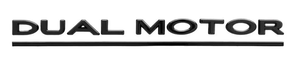 Tesla Dual Motor Badge Black WheelCapo