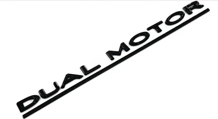Tesla Dual Motor Badge Black WheelCapo