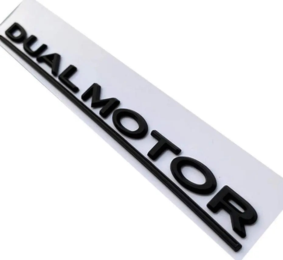 Tesla Dual Motor Badge Black WheelCapo