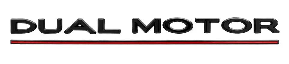 Tesla Dual Motor Badge Black WheelCapo