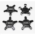 Audi Star Alloy Wheel Centre Caps Black 4F0601165N 135mm WheelCapo