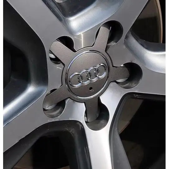 Audi Star Alloy Wheel Centre Caps Grey 4F0601165N 135mm WheelCapo
