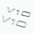 Audi V10 Badges Gloss Silver WheelCapo