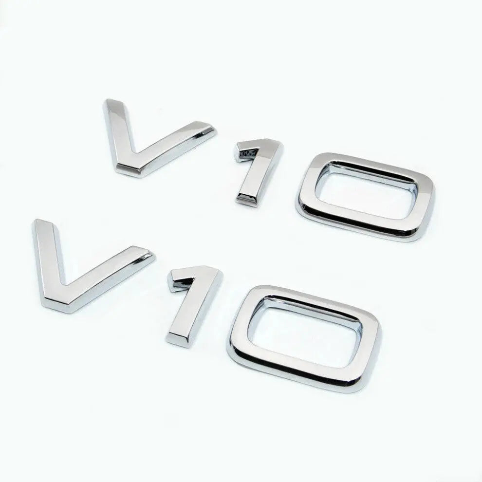 Audi V10 Badges Gloss Silver WheelCapo