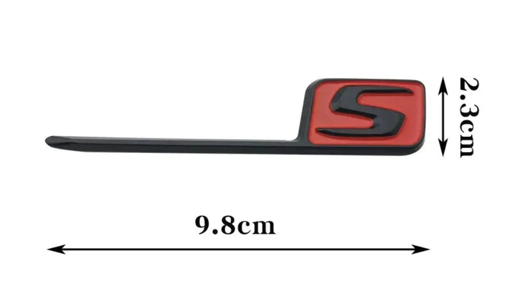 Mercedes AMG S Badge Black/Red WheelCapo