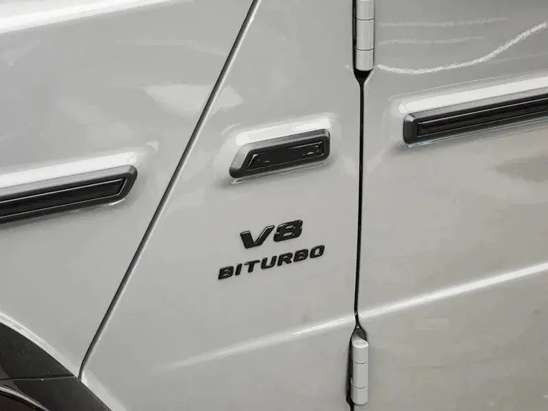 Mercedes AMG V8 Biturbo Badges Black WheelCapo
