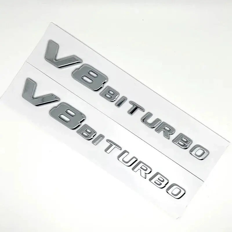Mercedes AMG V8 Biturbo Badges Set WheelCapo
