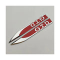 VW Golf GTD Wing Badge Red WheelCapo