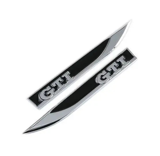 VW Golf GTI Wing Badge Blacks WheelCapo