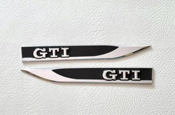 VW Golf GTI Wing Badge Blacks WheelCapo