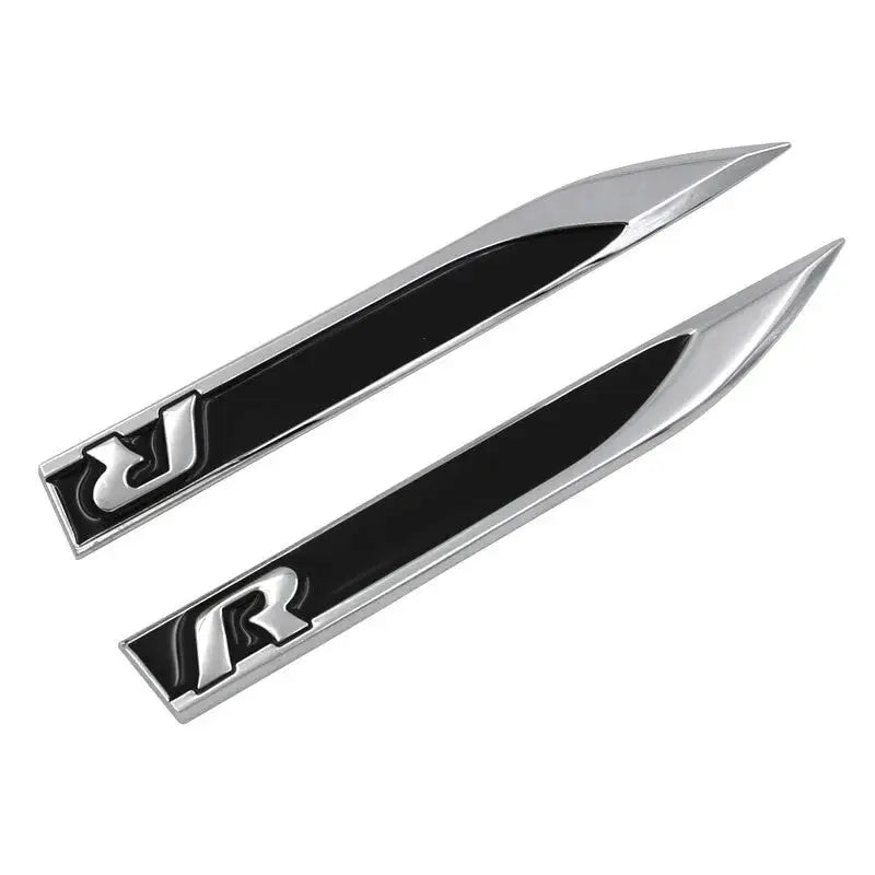 VW Golf R Wing Badge Blacks WheelCapo